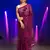 rani georgette sequins work saree with unstitched blouse piece