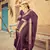 Wine Elegant Cotton Blend Festive Wear Saree With Blouse