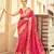 Pink Elegant Cotton Blend Festive Wear Saree With Blouse