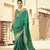 Green Elegant Cotton Blend Festive Wear Saree With Blouse
