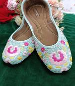 Cushioned  sea green flats