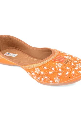 orange pearl flats