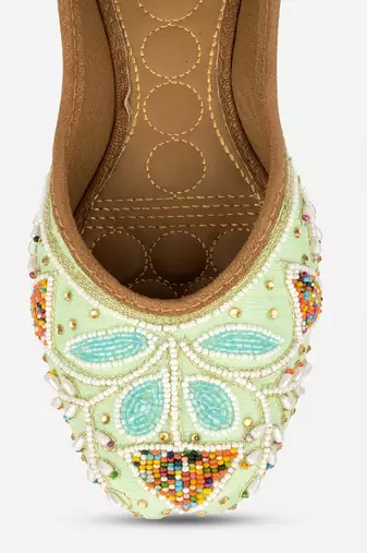 Sea green vase flats
