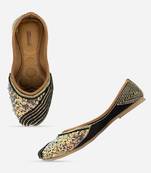 Black pearl shine flats