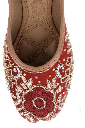 Marron velvet wedding  5 flats