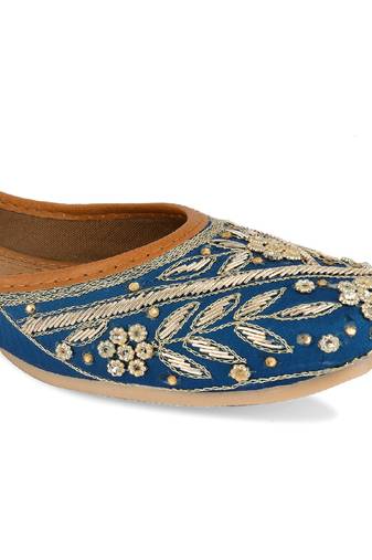 Teal dabka flats