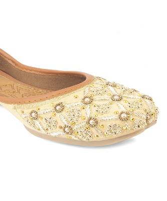 Gold dabka work flats 1