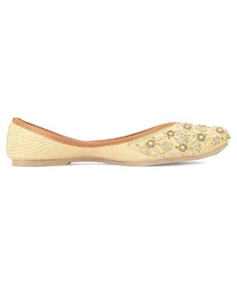 Gold dabka work flats 3