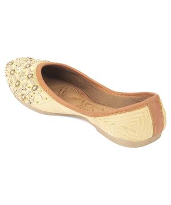 Gold dabka work flats 4