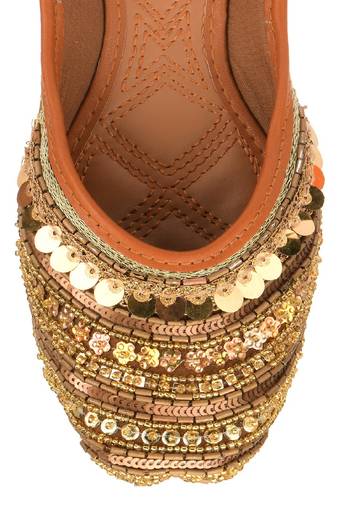Copper dabka flats