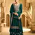 GREEN VELVET SHARARA SALWAR SUIT