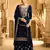 BLUE VELVET SHARARA SALWAR SUIT