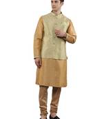 Manish creations men's solid pattan ethnic kurta sets with nehru jacket