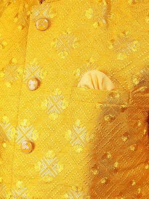 Manish creations men's geometric pattan ethnic silk blend kurta sets with nehru jacket 4