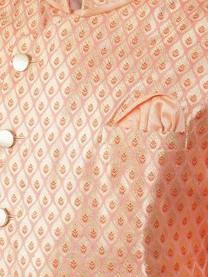 Manish creations men's ethnic motifs silk blend kurta sets with nehru jacket 4