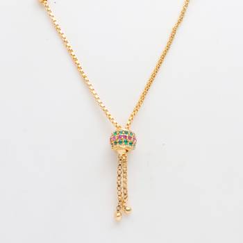 Gold plated american diamonds pendants 2