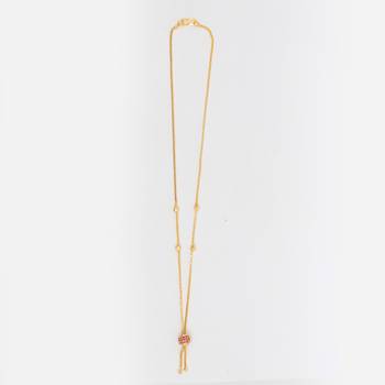 Gold plated american diamonds pendants 4