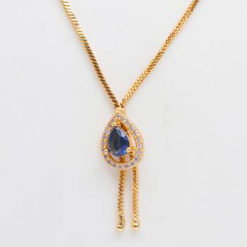 Gold plated american diamonds pendants 2