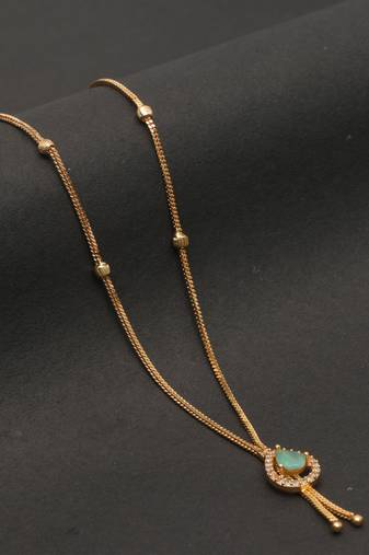 Gold plated american diamonds pendants