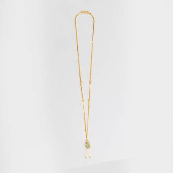 Gold plated american diamonds pendants 4