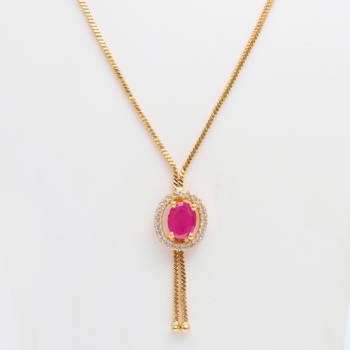Gold plated american diamonds pendants 2
