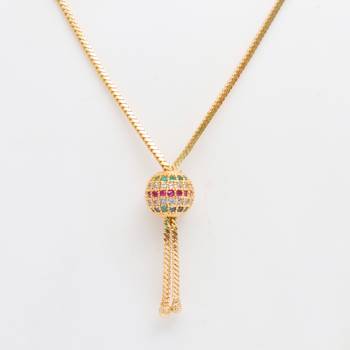 Gold plated american diamonds pendants 2