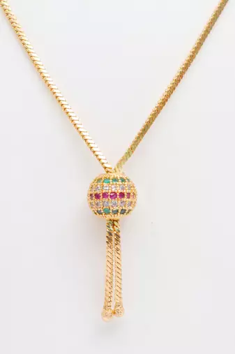 Gold plated american diamonds pendants