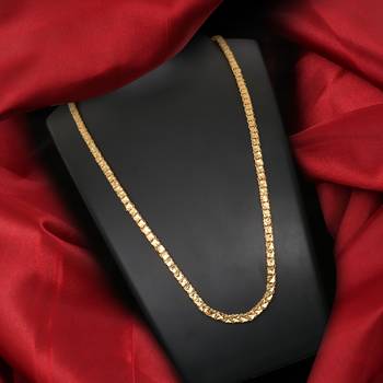 Gold plated plain necklaces 1