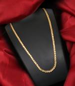 Gold plated plain necklaces