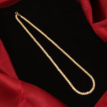 Gold plated plain necklaces 2