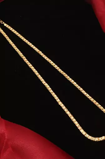 Gold plated plain necklaces
