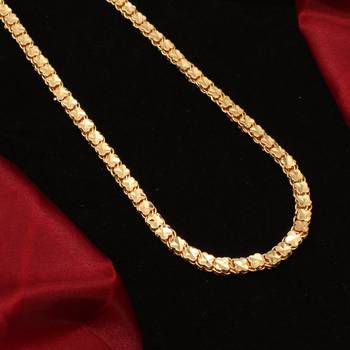 Gold plated plain necklaces 3