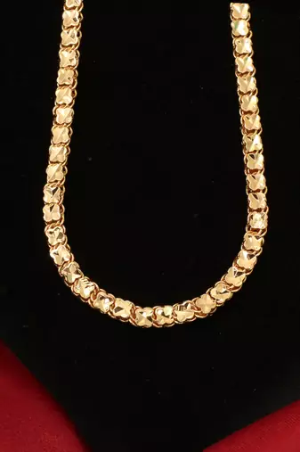 Gold plated plain necklaces