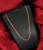 Gold plated plain necklaces