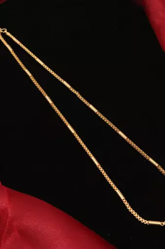 Gold plated plain necklaces