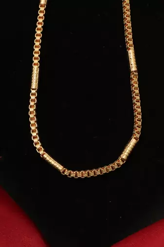 Gold plated plain necklaces