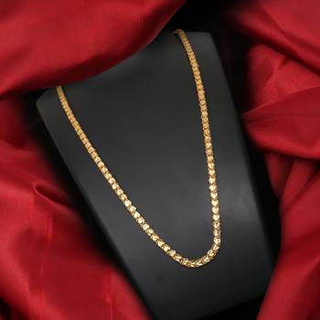 Gold plated plain necklaces 1