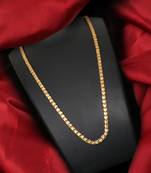 Gold plated plain necklaces