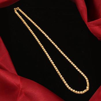 Gold plated plain necklaces 2