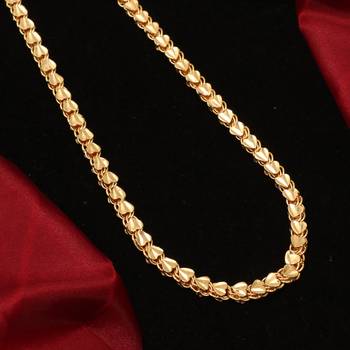 Gold plated plain necklaces 3