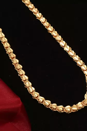 Gold plated plain necklaces