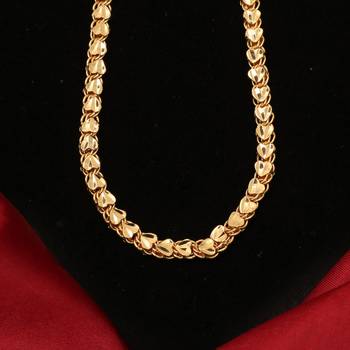 Gold plated plain necklaces 4