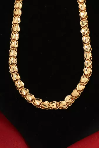 Gold plated plain necklaces