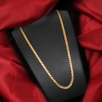 Gold plated plain necklaces 1