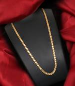 Gold plated plain necklaces
