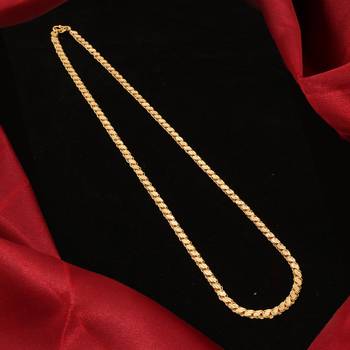 Gold plated plain necklaces 2