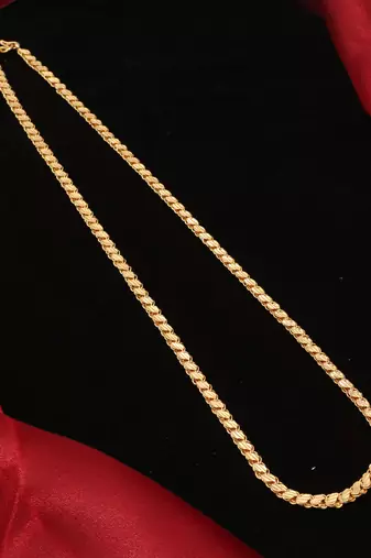 Gold plated plain necklaces