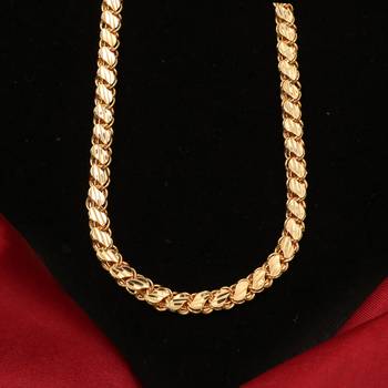 Gold plated plain necklaces 4