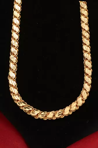 Gold plated plain necklaces
