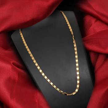 Gold plated plain necklaces 1